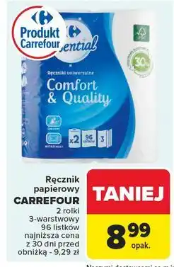 Carrefour Ręczniki papierowe Carrefour Essential oferta