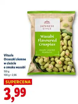 Lidl Orzeszki ziemne w cieście o smaku wasabi Vitasia oferta