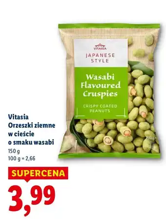 Lidl Orzeszki ziemne w cieście o smaku wasabi Vitasia oferta