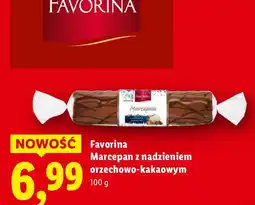 Lidl Marcepan z nadzieniem orzechowo-kakaowym Favorina oferta
