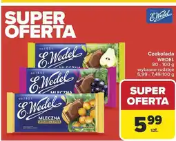 Carrefour Czekolada Wedel mleczna różne rodzaje E.Wedel oferta