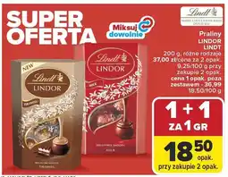 Carrefour Praliny Lindor Lindt różne rodzaje oferta