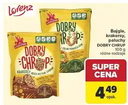 Carrefour Bajgle, krakersy, paluchy Dobry Chrup różne rodzaje Lorenz oferta