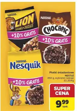 Carrefour Płatki śniadaniowe Nestle różne rodzaje oferta