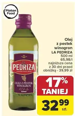 Carrefour Olej z pestek winogron La Pedriza oferta