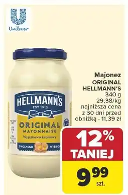 Carrefour Majonez Original Hellmann's oferta