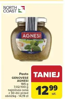 Carrefour Pesto Genovese Agnesi oferta