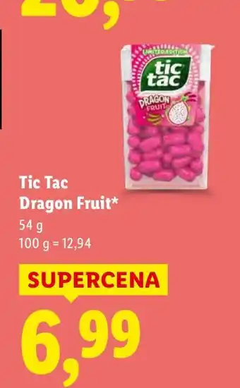Lidl Drażetki Tic Tac Dragon Fruit oferta