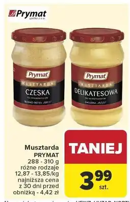 Carrefour Musztarda Prymat różne rodzaje oferta