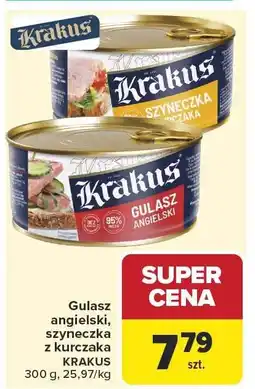 Carrefour Gulasz angielski, szyneczka z kurczaka Krakus oferta
