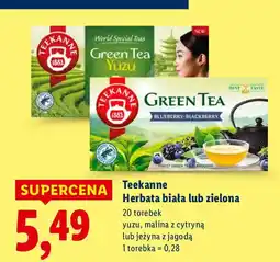 Lidl Herbata biała lub zielona Teekanne yuzu, malina z cytryną lub jeżyna z jagodą oferta