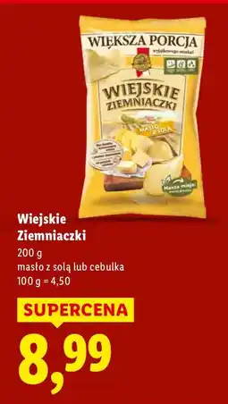 Lidl Chipsy Wiejskie Ziemniaczki masło z solą lub cebulka oferta