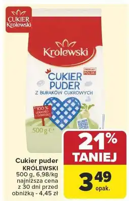 Carrefour Cukier puder Królewski oferta