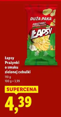 Lidl Prażynki Lapsy o smaku zielonej cebulki oferta