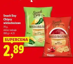 Lidl Chipsy Snack Day wielozbożowe oferta
