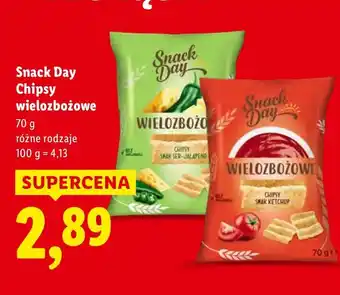 Lidl Chipsy Snack Day wielozbożowe oferta