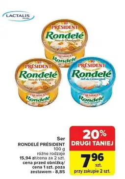 Carrefour Ser Rondele President różne rodzaje oferta