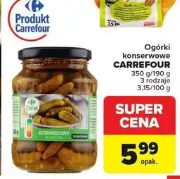 Carrefour Ogórki konserwowe Carrefour oferta
