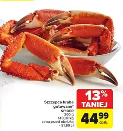 Carrefour Szczypce kraba gotowane Spider oferta