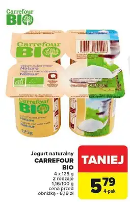 Carrefour Jogurt naturalny Carrefour Bio oferta