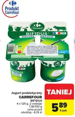 Carrefour Jogurt probiotyczny Carrefour Bifidus oferta