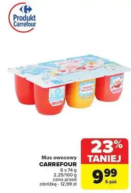 Carrefour Mus owocowy Carrefour oferta