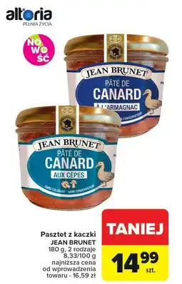 Carrefour Pasztet z kaczki Jean Brunet oferta
