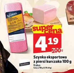 Topaz Szynka eksportowa z piersi kurczaka 100g Krakus oferta