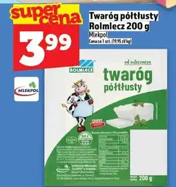 Topaz Twaróg półtłusty Rolmlecz 200g Mlekpol oferta
