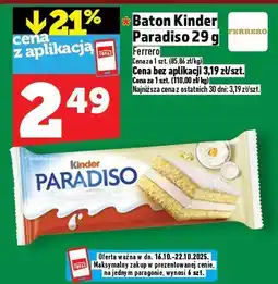 Topaz Baton Kinder Paradiso Ferrero oferta