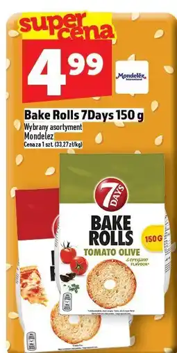 Topaz Przekąski Bake Rolls 7Days Mondelez oferta