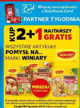 Kaufland Zapiekanka makaronowa z szynką Winiary Pomysł Na oferta