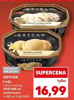 Kaufland Lody śmietankowe z pistacjami Grycan oferta