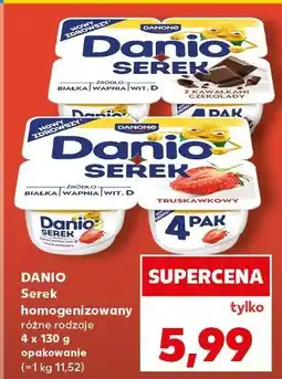 Kaufland Serek z kawałkami czekolady Danone Danio oferta