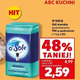 Kaufland Sól morska jodowana gruboziarnista O'sole oferta
