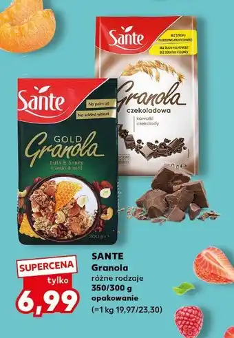 Kaufland Granola z białą czekoladą Sante Gold oferta