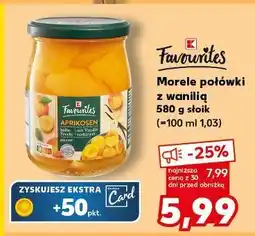 Kaufland Morele połówki z wanilią K-Classic Favourites oferta