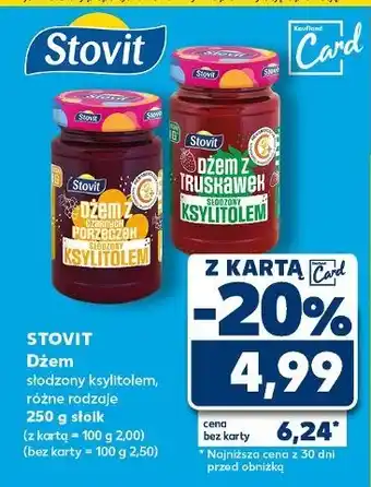Kaufland Dżem z truskawek ksylitolem Stovit oferta