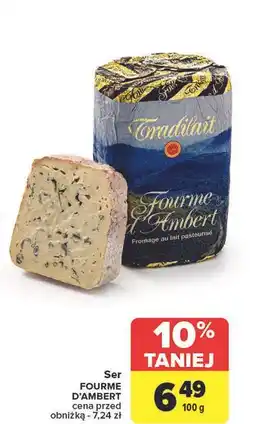 Carrefour Ser pleśniowy Fourme D'ambert oferta