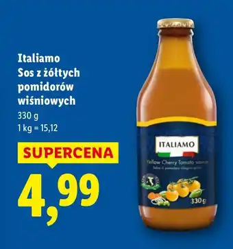 Lidl Sos z żółtych pomidorów wiśniowych Italiamo oferta