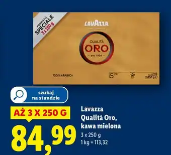 Lidl Kawa mielona Lavazza Qualità Oro oferta