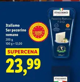 Lidl Ser pecorino romano Italiamo oferta