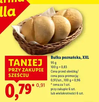 Lidl Bułka poznańska XXL Piekarnia Lidla oferta