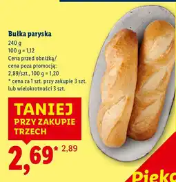 Lidl Bułka paryska Piekarnia Lidla oferta