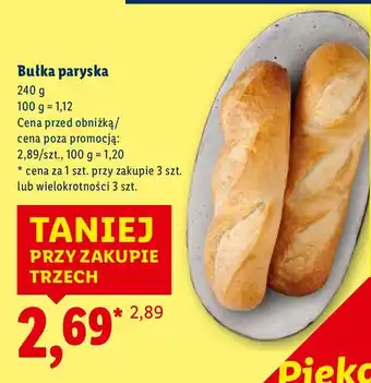 Lidl Bułka paryska Piekarnia Lidla oferta