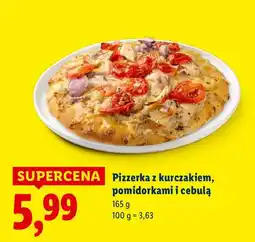 Lidl Pizza pizzerka z kurczakiem, pomidorkami i cebulą Piekarnia Lidla oferta