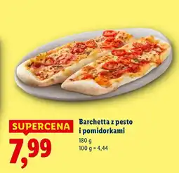 Lidl Barchetta z pesto i pomidorami Piekarnia Lidla oferta