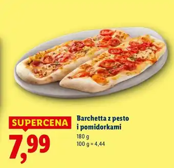 Lidl Barchetta z pesto i pomidorami Piekarnia Lidla oferta