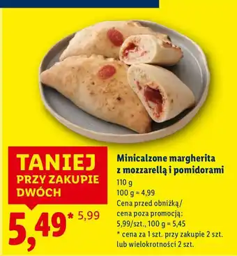 Lidl Minicalzone margherita z mozzarellą i pomidorami Piekarnia Lidla oferta