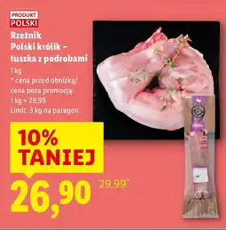 Lidl Królik tuszka z podrobami Rzeźnik Polski oferta